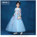 venda quente projeto de luxo vestido de festa vestido floral para crianças meninas usam cheio de flores